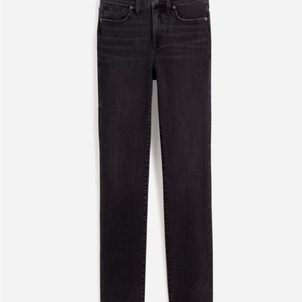 NWT Madewell mid-rise stovepipe jeans in armand wash raw hem